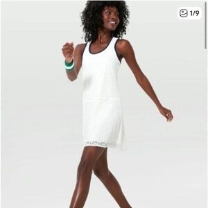 Tuckernuck Tnuck Sport Ivory Tech Lace Leylah Tennis Pickleball Dress sz M